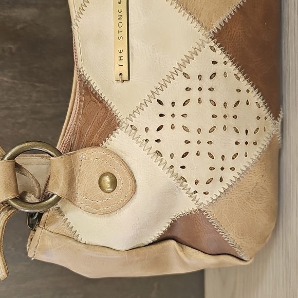 The Stone Y2K Faux Leather Patchwork Mini Handbag - Picture 5 of 13